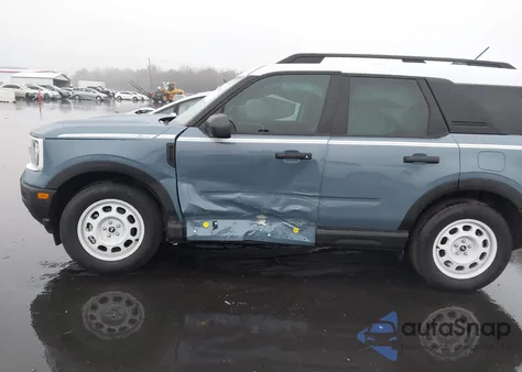 2025 Ford Bronco Sport Heritage z USA, uszkodzony, nr VIN 3FMCR9GN6SRE69312